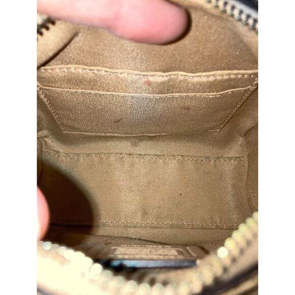 COACH F37747 MICRO GOLD MINI GLITTER BENNETT SATCHEL. STARS - Picture 13 of 16